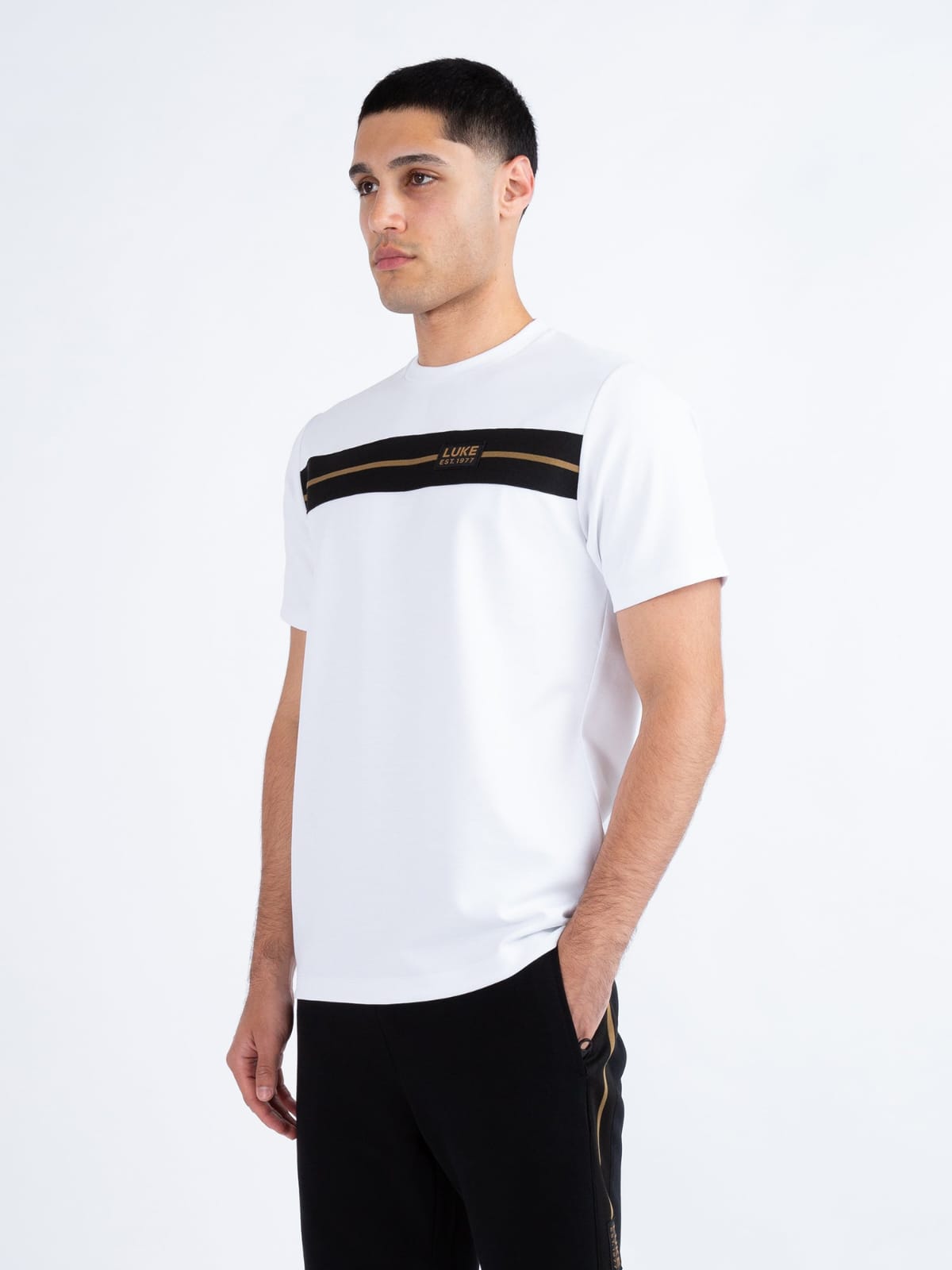 HOPKINS CHEST TAPE PIQUE T-SHIRT